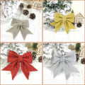 Miniatyrbild 4 av 5: Glittrande Stora Rosett Julkulor Juldekoration red 10 pcs