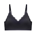 Miniatyrbillede 2 af 5: Dame Sømløs Komfortabel BH Behagelig Shapeware Sports Stretch Crop Support Toppe Black M