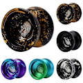 Miniatyrbild 2 av 2: Högpresterande Professionell Metall Yoyo Legering Yo Yo Barnpresenter black golden