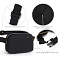 Pikkukuva 5 / 5: Muotivyölaukku miehille ja naisille, crossbody-laukku, vyötärölaukku black