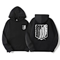 Miniatyrbilde 1 av 2: Anime Attack On Titan hettegenser for voksne, avslappet løs genser M