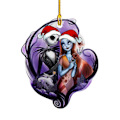 Miniatyrbild 1 av 3: The Nightmare Before Christmas Jack & Sally Hängande Julgranspynt F