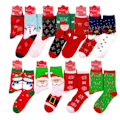 Miniatyrbilde 1 av 5: 2/4/6/10 stk. Jule 10 farger Dekorer Mote Tegneseriesokker Scarf deer 6PCS