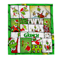 Miniatyrbild 1 av 2: Julgrinch 3D-tryckt Sherpafilt, Pläd, Sängkläder B 100*150CM