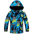 Miniatyrbillede 1 af 4: Drenge Fleece Vinter Ski Sne Jakke Børn Hættetrøje Vindjakke Camouflage 110cm