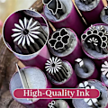 Miniatyrbild 2 av 5: 6/10/15-dels DIY Nagelstempelpenna Set Nagelkonst Stempelverktyg Set för Flickor Kvinnor 15pcs
