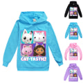 Miniatyrbild 2 av 3: Barn Gabby's Dollhouse Hoodie - Avslappnad Huvtröja Light blue 140cm