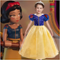 Miniatyrbillede 1 af 4: Snehvide Pigekjole Prinsesse Kostume Cosplay Julekjole 100cm