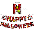 Pikkukuva 5 / 5: 38 kpl Halloween-ilmapallosetti juhliin bannerilla ja kakun koristeilla