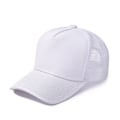 Miniatyrbild 1 av 5: Truckerkeps i mesh för dam och herr, justerbar, ventilerande snapback-keps för utomhusbruk White