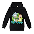 Pikkukuva 1 / 5: Rick&morty Unisex Lasten Collegepaita Hupullinen Villapaita Hupparit Lahja 150cm