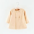 Miniatyrbillede 4 af 5: Piger Børn Fleece Trench Kappe Frakke Vinter Varm Jakke Casual Red 3-4 Years