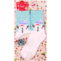 Miniatyrbilde 3 av 5: 2/4/6/10 stk. Jule 10 farger Dekorer Mote Tegneseriesokker fat snowman 6PCS