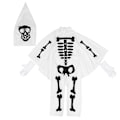 Miniatyrbillede 2 af 5: Halloween Cosplay Børne Skelet Performance Tøjsæt white L
