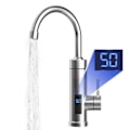Miniatyrbillede 1 af 10: Elektrisk 30-60° vandhane med temperaturdisplay, rustfrit stål 304, 360° drejelig, husholdningsbrug, digitalt display, 3-sekunders opvarmning