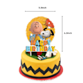 Miniatyrbillede 3 af 5: Snoopy Tema Fødselsdagsfestartikler Banner Balloner Kage Toppers Dekorationssæt