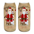 Miniatyrbild 11 av 11: 2/4/6/8/12 par julstrumpor i 12 färger, dekorativa, trendiga, tecknade Forest Santa 8PCS