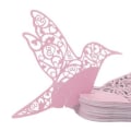 Miniatyrbild 5 av 7: Hummingbird Bröllop Namnskyltar Vinglas Pärlemor Kort White