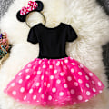 Pikkukuva 2 / 4: Lasten vauvan tyttö Minnie Mouse -asu mekko hääjuhlaan karnevaaliin Rose red 80cm