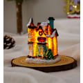 Miniatyrbild 1 av 3: Julsnöbyhus Dekoration LED Ljus Julpynt Present E