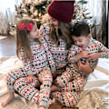 Miniatyrbild 3 av 6: Julfamilj Matchande Pyjamas Nattkläder Jul Tryckt Vuxna Barn Spädbarn Nattkläder Pyjamas Pjs Set Mom XL