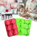 Miniatyrbillede 5 af 5: Juletræ Silikoneform Chokolade Kage Bagning Bageforme red