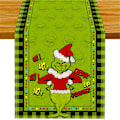 Miniatyrbillede 1 af 5: Juledug Bordløber Glædelig Jul Dug Hjem Spisebord Flag Dekorationer B