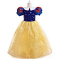 Miniatyrbillede 3 af 4: Snehvide Pigekjole Prinsesse Kostume Cosplay Julekjole 100cm