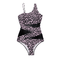 Miniatyrbild 4 av 6: Baddräkt Dam Mesh Bikini En Delig Baddräkt Badkläder Strandkläder Sommar Leopard L