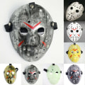 Miniatyrbild 2 av 6: Halloween-fest Jason Voorhees målad hockeymask White