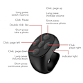 Miniatyrbillede 4 af 5: Trådløs Bluetooth Compa Ring Fjernbetjening Bærbar Fingerspids Selfie Video Controller Automatisk Side Vender Browsing Til Telefon Black