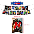 Miniatyrbillede 4 af 5: Transformers Tema Banner Balloner Kage Toppers Sæt Til Børnefester Dekorationer