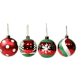 Miniatyrbild 4 av 5: 6 st julgranspynt Mini Bollkulor Julgranshängande Dekorationer Julparty Hängande Tillbehör F