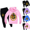 Miniatyrbild 2 av 3: Harry Potter Träningsoverall Barn Huvtröja Byxor Jogging Sportset black 160cm