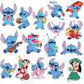 Pikkukuva 1 / 5: 16 kpl Stitch-timanttimaalaustarroja, teinien timanttitarrat 16PCS