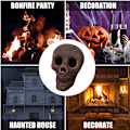 Miniatyrbillede 5 af 5: Simuleringskranie Halloween Brændeovn Pejs Brændende Rekvisitter