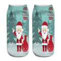 Miniatyrbild 7 av 11: 2/4/6/8/12 par julstrumpor i 12 färger, dekorativa, trendiga, tecknade blue Santa 2PCS