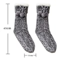 Miniatyrbilde 3 av 5: Fleece Sokker Dame Sherpa Fôr Lounge Tøffel Gulv Seng Sokker Pink