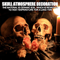 Pikkukuva 4 / 5: Simulaatio Kallo Halloween Puu Takka Tulipesä Polttorekvisiitta