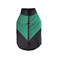 Pikkukuva 2 / 3: Koiran talvitakki vedenpitävä vetoketjullinen ulkoiluvaate lumipuku black green 4XL