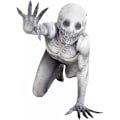 Pikkukuva 4 / 5: Morphsuits Lasten Rake Morphsuit Pojat Tytöt Creepepasta Halloween Asu Body Halloween Harmaa 140cm