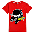 Pikkukuva 1 / 3: Ninja Kidz poikien t-paita kesäinen t-paita lasten lyhythihainen Red 140cm