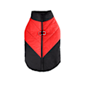 Pikkukuva 2 / 4: Koiran talvitakki vedenpitävä vetoketjullinen ulkoiluvaate lumipuku black red 4XL