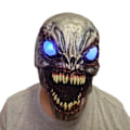 Pikkukuva 3 / 4: Halloween-naamio Led-valolla, valaiseva Venom-naamio, klubibileet, cosplay, pelottavat naamiot, hienot asusteet