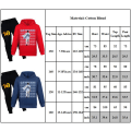 Miniatyrbild 3 av 3: Barn Pojke Flicka Messi Fotboll Fotboll Hoodies Träningsoverall Set Byxor Pullover Outfits Black 160cm