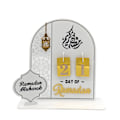 Pikkukuva 1 / 5: 2024 Eid Ramadan Mubarak Advent -joulukalenteri koristeet kotiin White