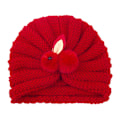 Miniatyrbild 2 av 4: Stickad Bebishatt, Pullover, Spädbarnshatt, Kaninhatt red