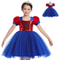 Miniatyrbillede 1 af 5: Spiderman Prinsessekjole Kostume til Piger Halloween Cosplay 120cm
