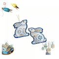 Miniatyrbild 1 av 2: NYTT DIY Broderat Filt Påskägg Kit, Handbroderat Ullfilt Hantverkskit D