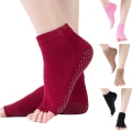 Miniatyrbilde 1 av 5: 3/5 stk Praktiske og slitesterke danse-antisklisokker 5 farger pink 3PCS